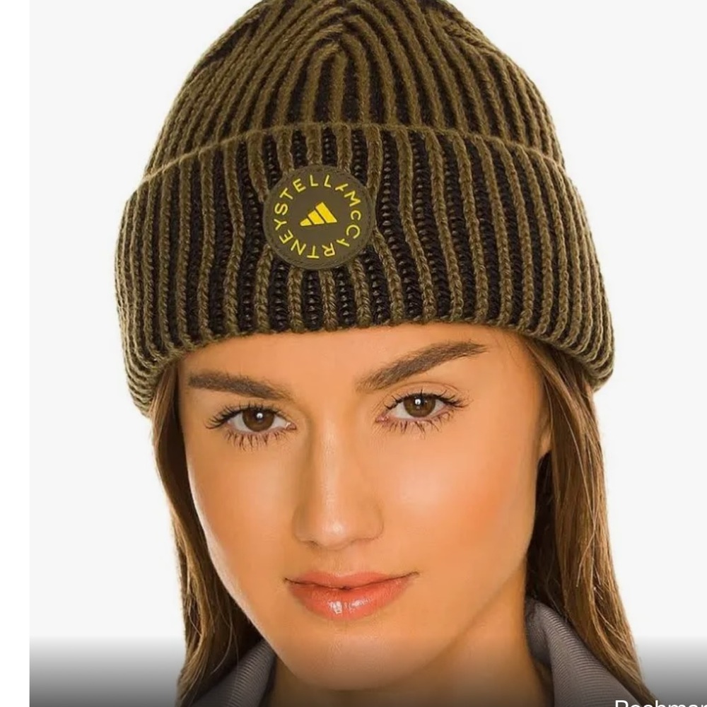Adidas by Stella McCartney Olive and Black Beanie